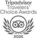 This image shows the logo for The Game Awards, featuring stylized text and an emblem with a winged design encircling a figure. logo on footer section.