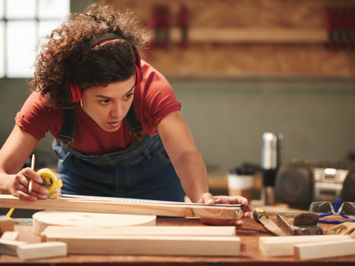 Occupant Working in Woodshop