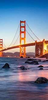 San Francisco Golden Gate Bridge at Twilight