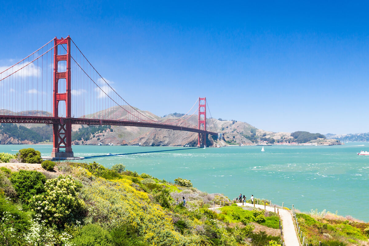 a view of the Golden Gate Bridge