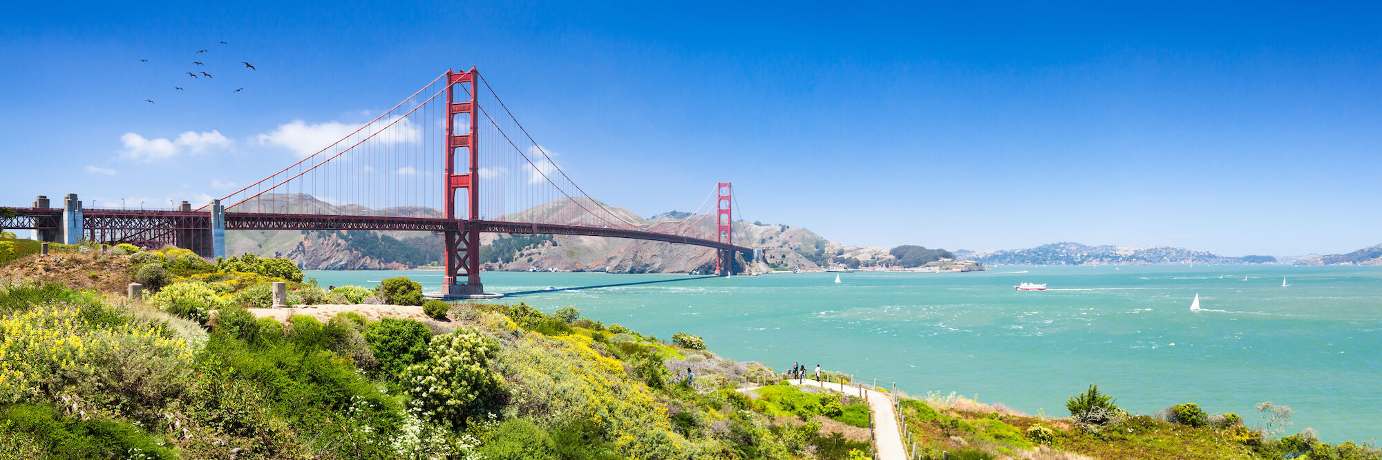 Golden Gate Bridge in San Francisco in the Summer