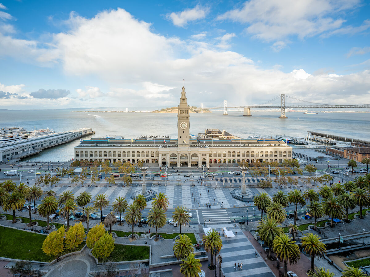 The iconic Ferry Building Marketplace